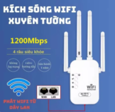 Kích sóng Wifi 4 râu, tốc độ truyền sóng tối đa 1200Mbs